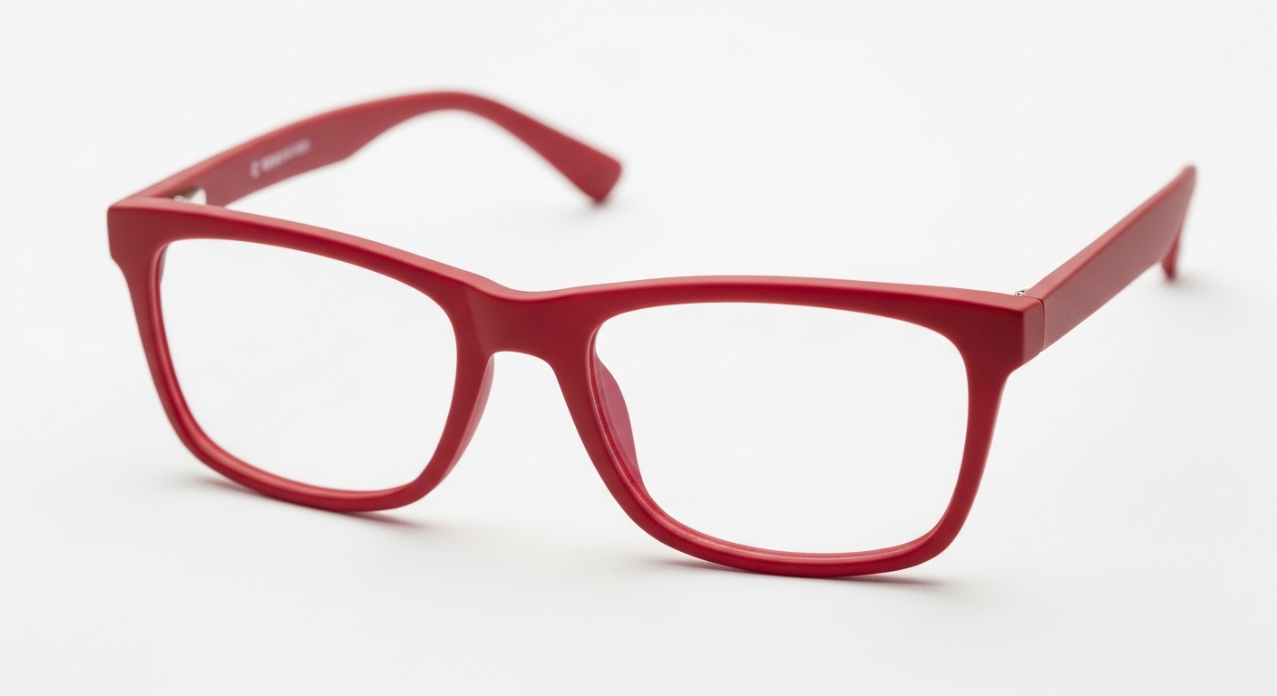 赤い眼鏡の画像